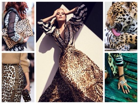 Анималистичный принт леопард
