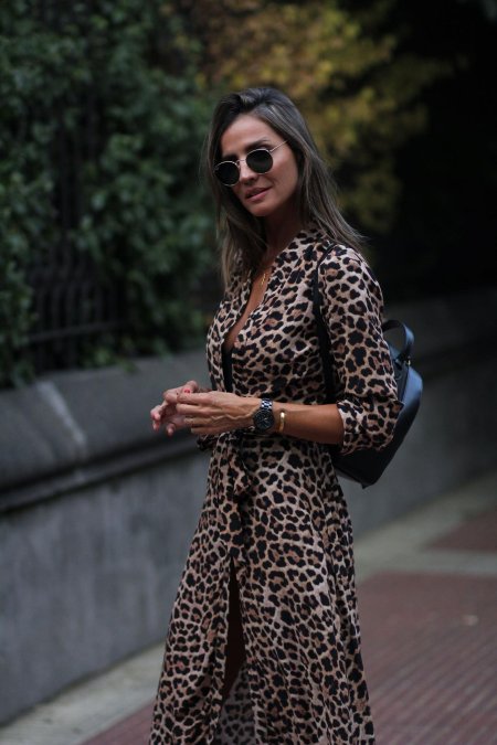 Образ с леопардовым платьем