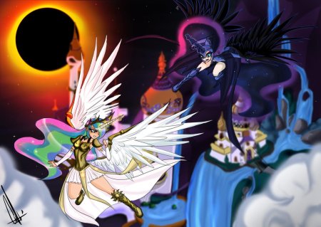 Найтмер мун и принцесса селестия