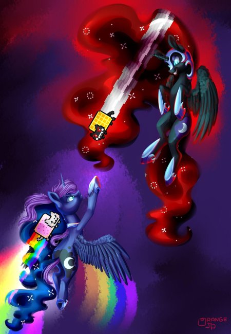 Принцесса селестия и найтмер мун любовь