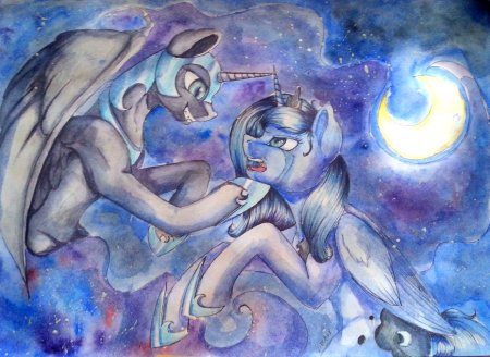 Mlp luna and nightmare moon