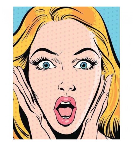 Поп арт девушка