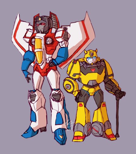Трансформеры старскрим и бамблби