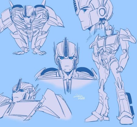 Трансформеры оптимус и арси. прайм арси