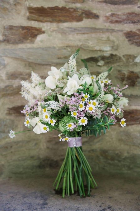 Свадебный букет полевой