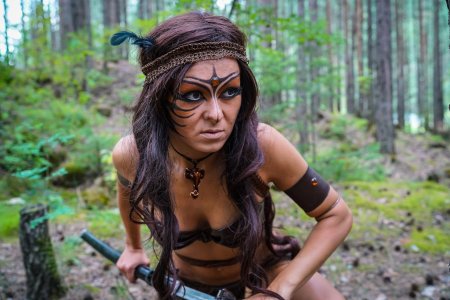 Фотосессия в стиле амазонки