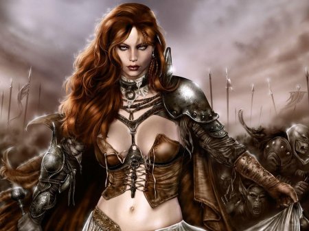 Девушка воительница