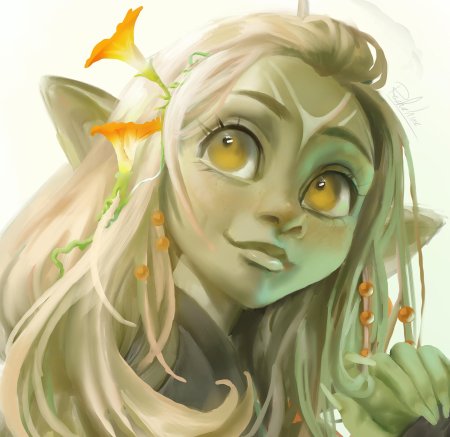 Девушка гоблин арт