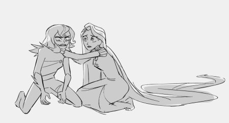 Рисунки рапунцель и кассандра