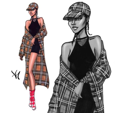 Эскизы одежды стрит стайл