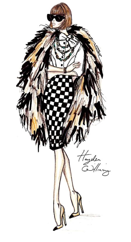 Карл лагерфельд эскизы