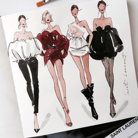 Фэшн скетчинг