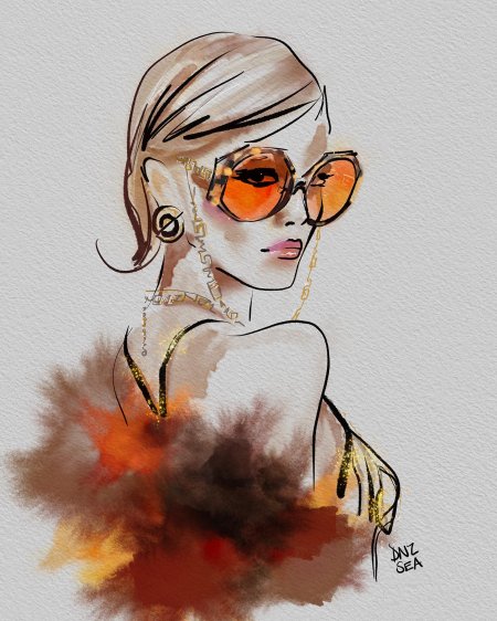 Модные фэшн иллюстрации