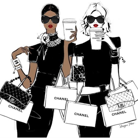 Коко шанель иллюстрация