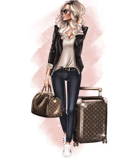 Девушка иллюстрация