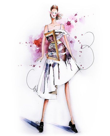 Эскизы одежды известных дизайнеров