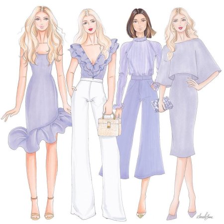 Эскиз модели для одежды