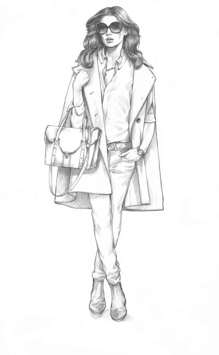Эскиз современной одежды