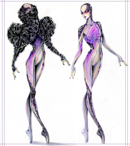 Эскизы дизайнеров одежды