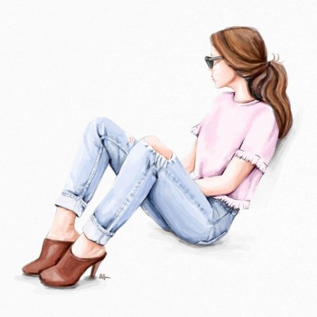 Модные иллюстрации девушек