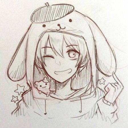 Рисунки карандашом легкие аниме