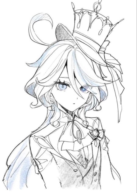 Аниме раскраска геншин