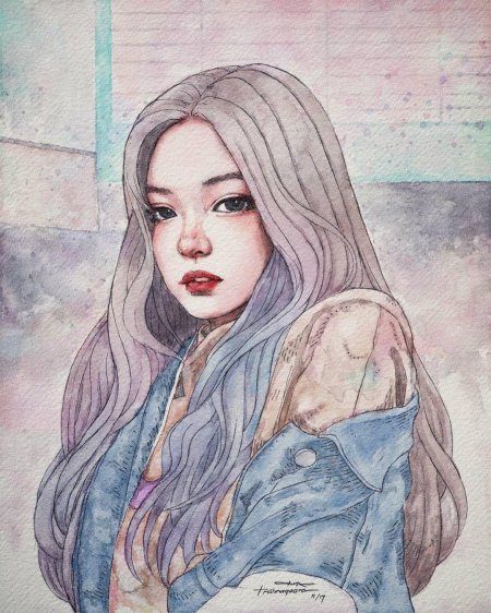 Дженни из блэкпинк арт