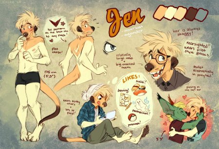 Референс персонажа фурри