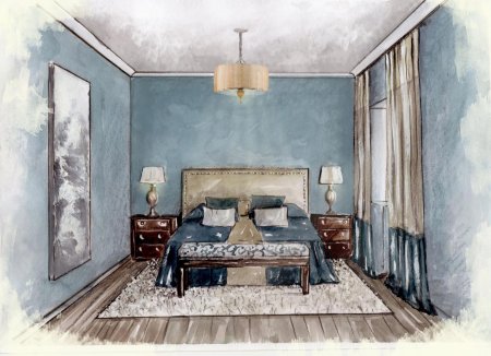 Интерьер рисунки