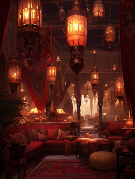 Комната в восточном стиле