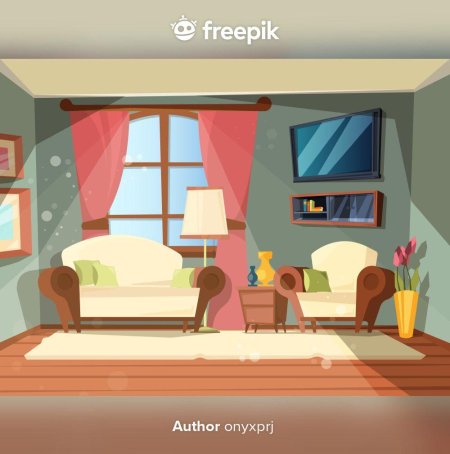 Мультяшный интерьер