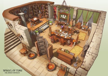 Алхимическая лаборатория арт концепт