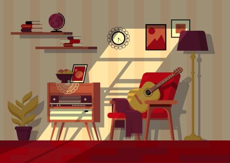 Векторная иллюстрация интерьер