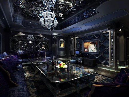 Тёмный интерьер