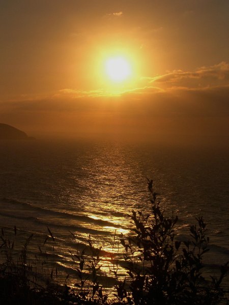 Восход солнца на море