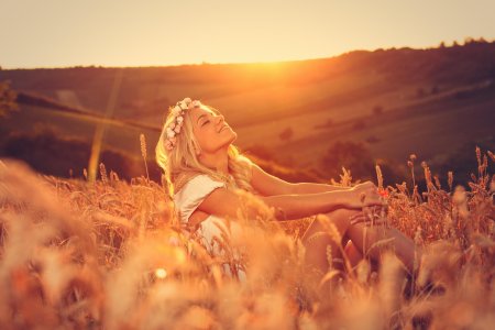 Солнце девушка