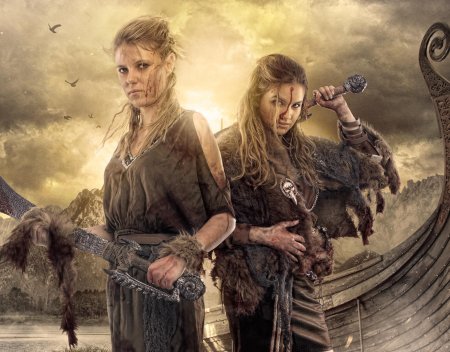 Девушка викинг