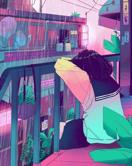 Anime эстетика vaporwave