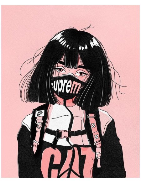 Рисунки девушек из аниме