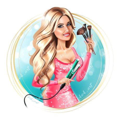 Шарж блондинка