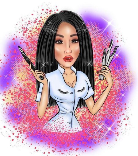 Косметолог рисунок