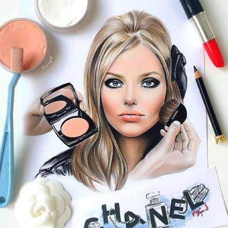 Макияж иллюстрация