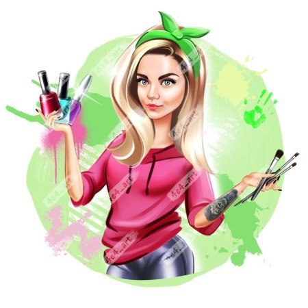 Шарж мастер маникюра