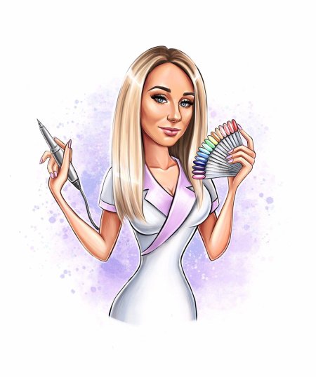 Шарж мастер маникюра