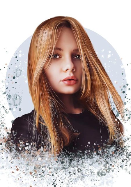 Портрет в стиле дрим арт