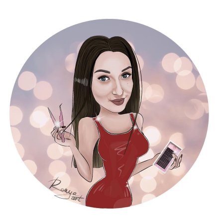 Девушка шарж