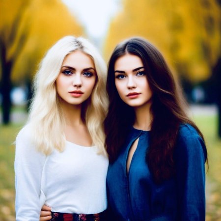 Блондинка и брюнетка