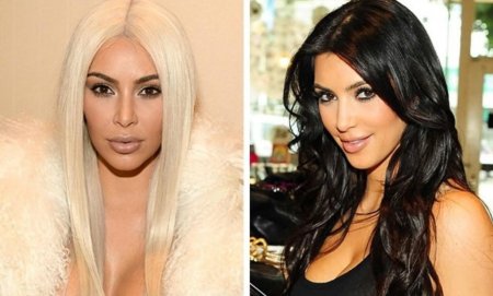 Ким кардашьян блондинка