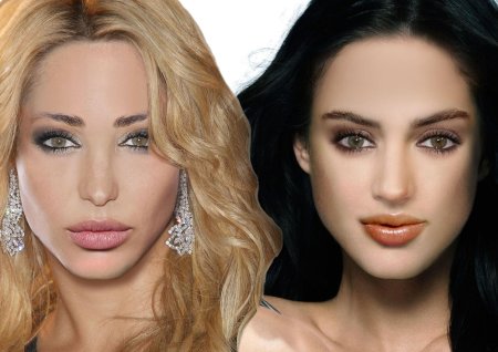 Блондинка и брюнетка