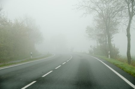 Туман на дороге